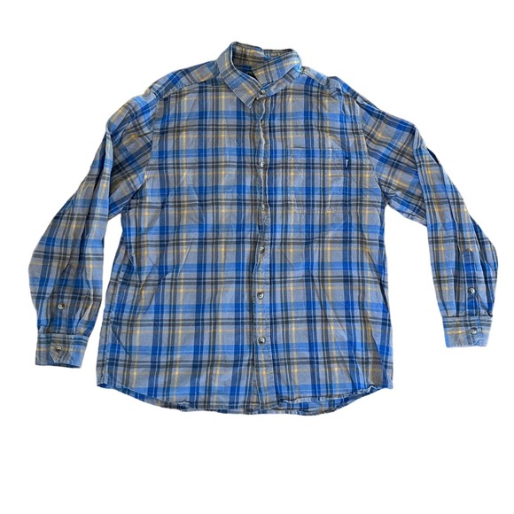 Mens Woolrich Plaid Button-Up SZ XL - Picture 1 of 4